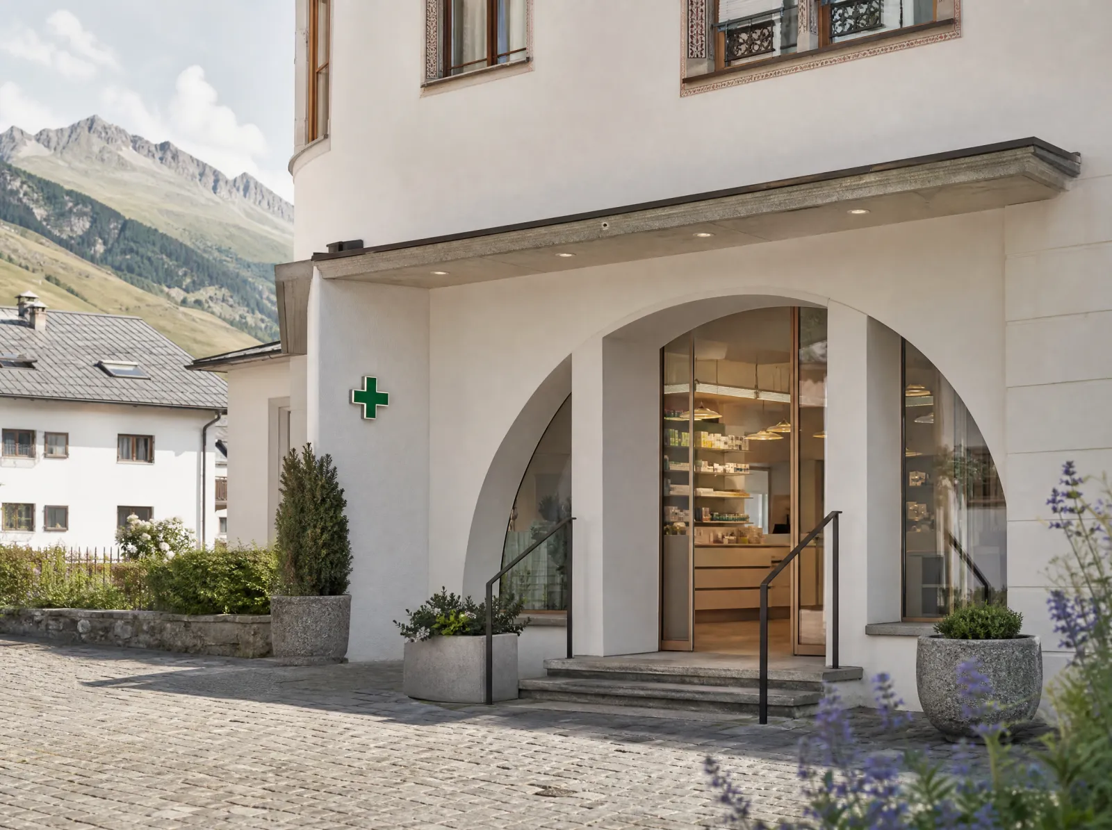 Sicurezza ed emergenza · Estate 2026 — Ambulance at the lake, St. Moritz